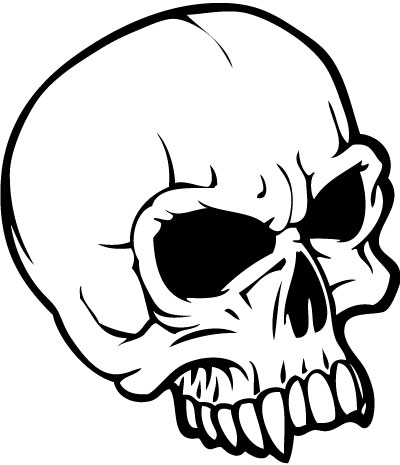 Skull 54 Sticker