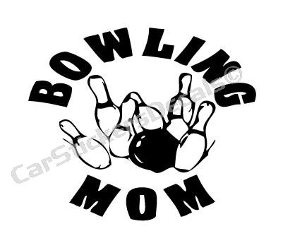 Bowling Mom Sticker