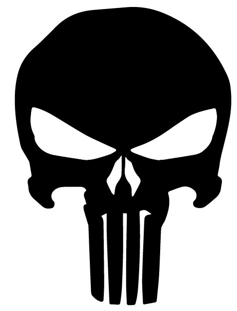 Punisher Skull Sticker