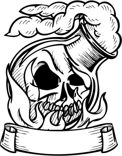 Skull Sticker 263