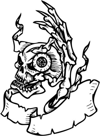 Skull Sticker 272