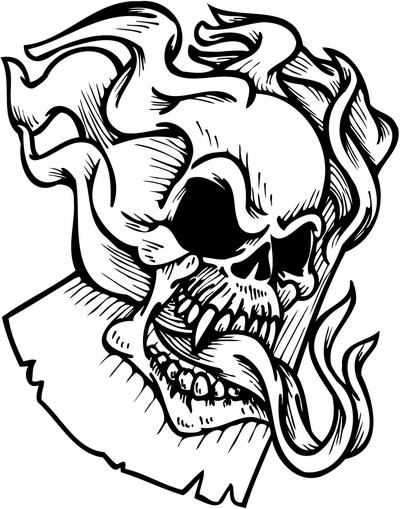 Skull Sticker 285