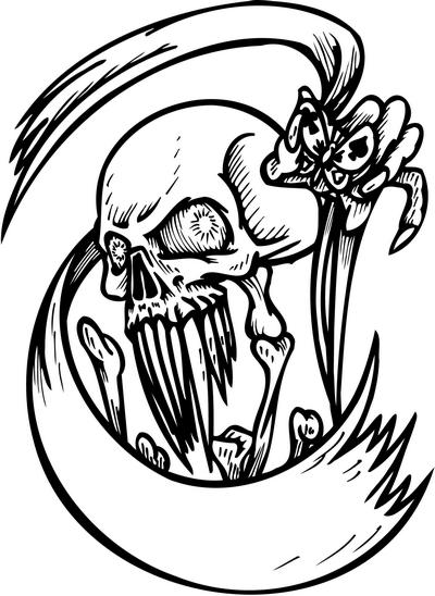 Skull Sticker 293