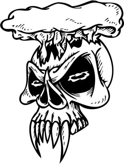 Skull Sticker 294