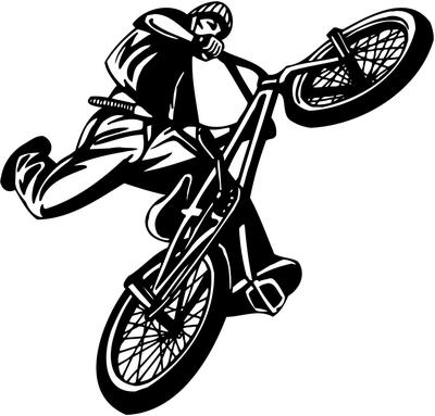 Extreme BMX Rider Sticker 2095