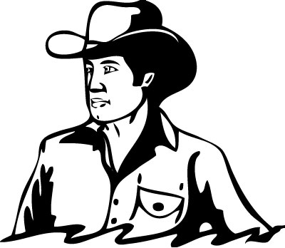 Cowboy 10 Sticker