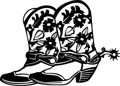 Womens Cowgirl Boots Sticker