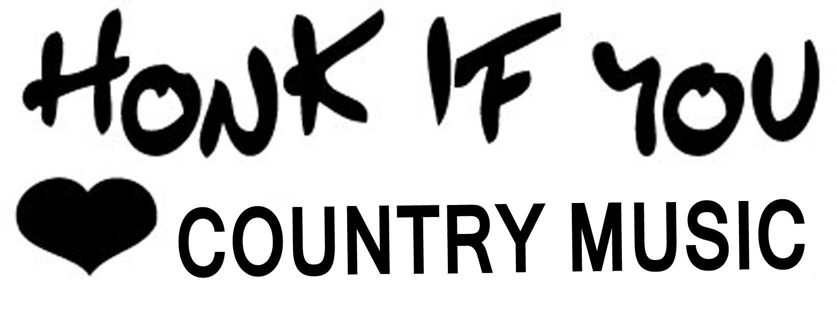 Honk if you Love Country Music Sticker