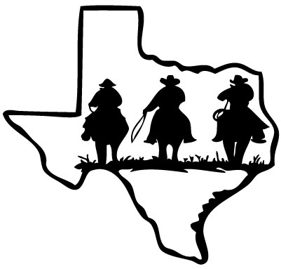 Texas Cowboy Sticker