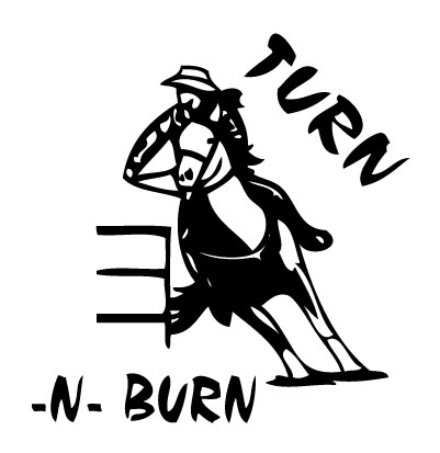Turn and Burn Sticker