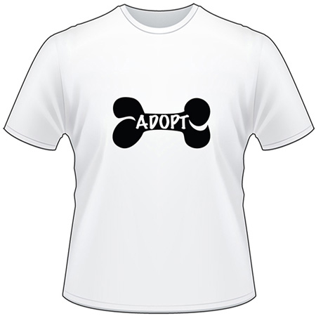 Adopt Dog Bone T-Shirt