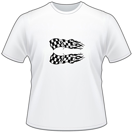 Checkered Flames T-Shirt