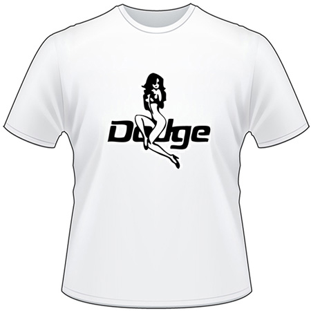 Dodge Sign with Girl T-Shirt