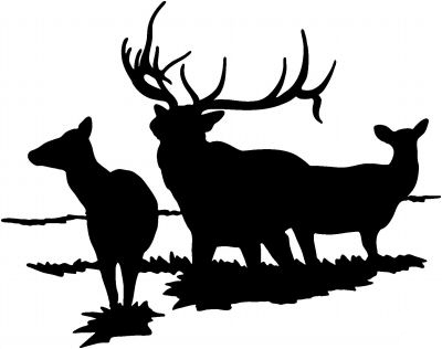 Elk Family 2 Sticker
