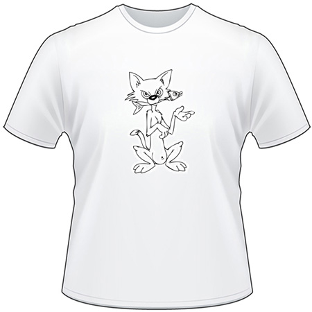 Cartoon Cat T-Shirt 1