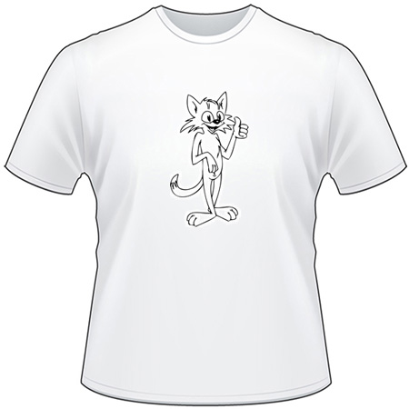 Cartoon Cat T-Shirt 3
