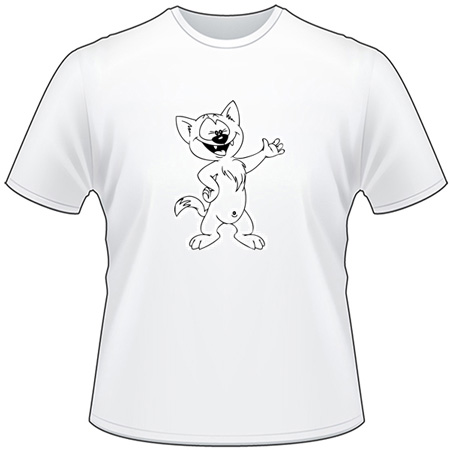 Cartoon Cat T-Shirt 35