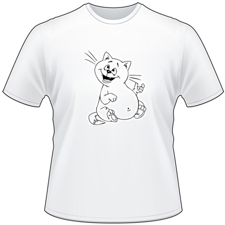 Cartoon Cat T-Shirt 55