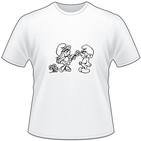 Smurfette and Smurf T-Shirt