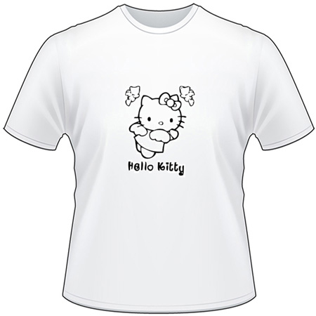 Hello Kitty T-shirt Coloring book Decal, T-shirt, white, face