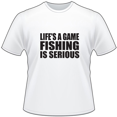 Life's a Game Fishing is Serious Sticker - Fishing Stickers