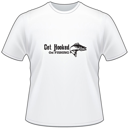 Get Hooked on Fishing Bass T-Shirt 2
