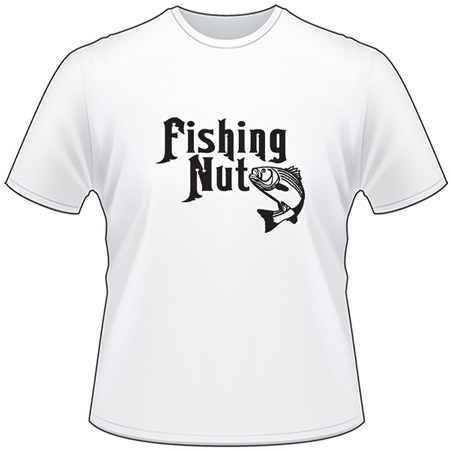 Fishing Nut Striper Fishing T-Shirt 2