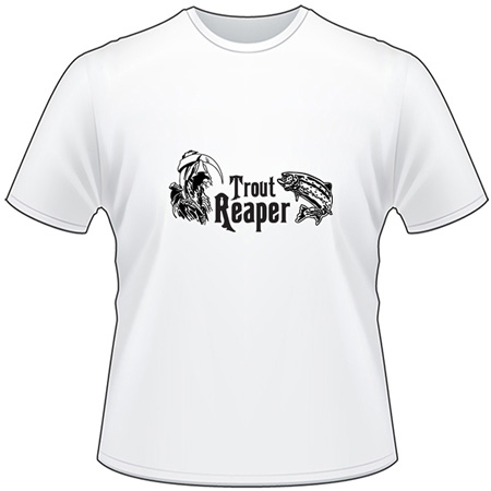 Trout Reaper Salmon Fishing T-Shirt