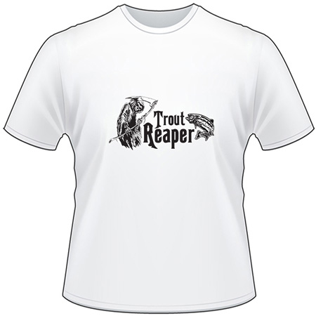 Trout Reaper Salmon Fishing T-Shirt 2