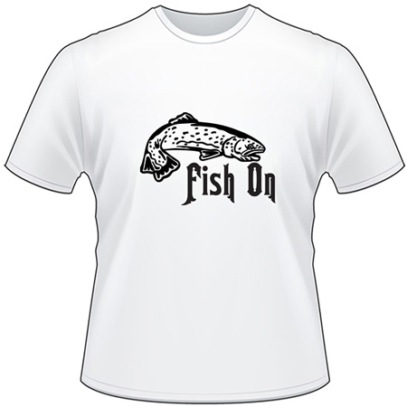 Fish On Salmon Fishing T-Shirt 3
