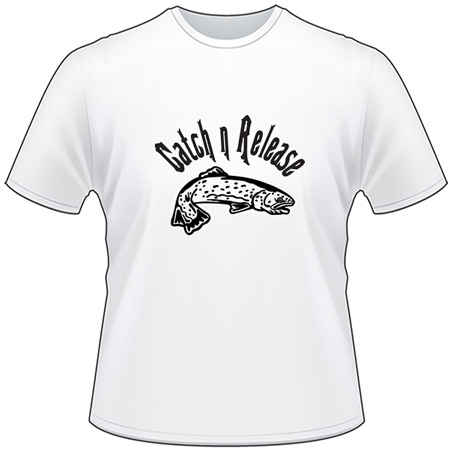 Catch n Release Salmon Fishing T-Shirt 2