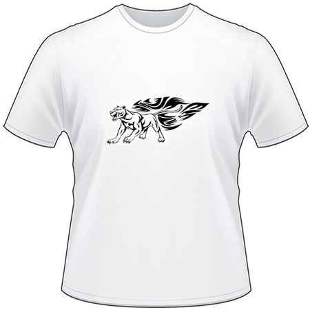 Flaming Big Cat T-Shirt 6