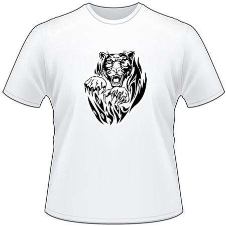 Flaming Big Cat T-Shirt 15