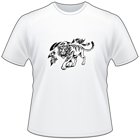 Flaming Big Cat T-Shirt 20