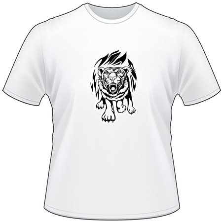 Flaming Big Cat T-Shirt 87