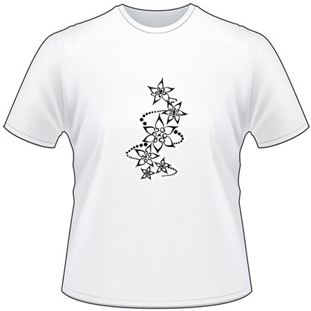 Tribal Flower T-Shirt 252