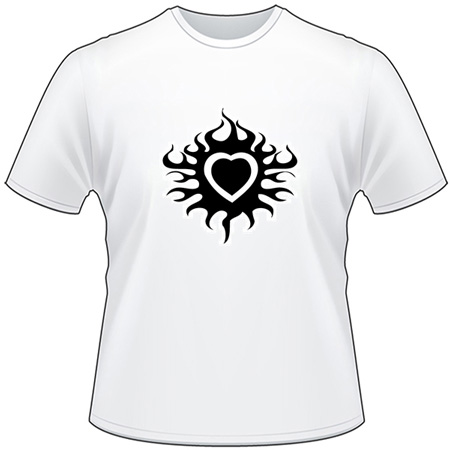 Flaming Heart T-Shirt