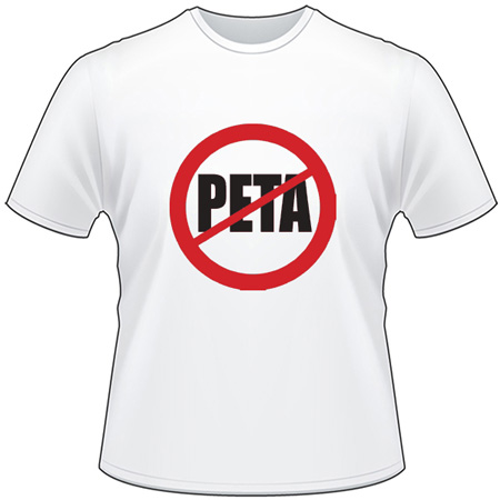 No PETA Sign T-Shirt