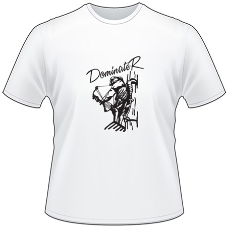 Bowhunter Dominater in Tree Stand T-Shirt 2