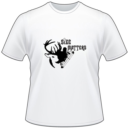 Size Does Matter Bowhunting Buck T-Shirt 2