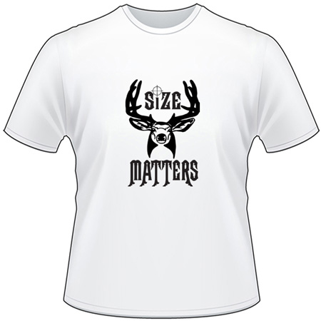 Size Matters Deer Hunting T-Shirt 14
