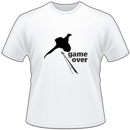 Game Over Pheasant Bowhunting T-Shirt