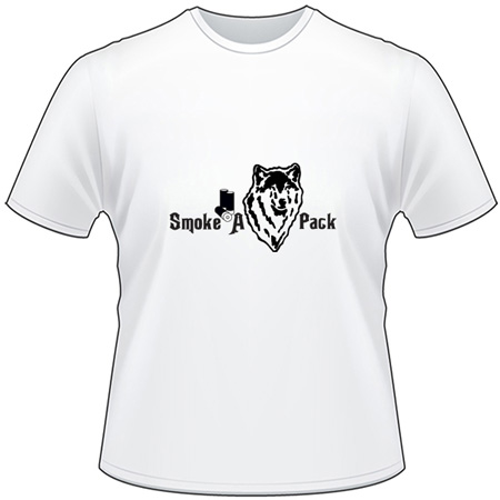 Smoke a Pack Wolf T-Shirt