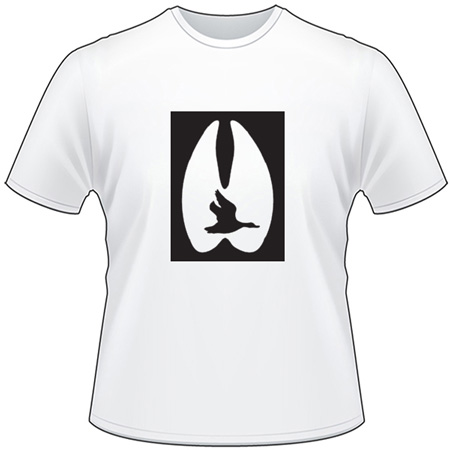 Duck In Hoof Print T-Shirt