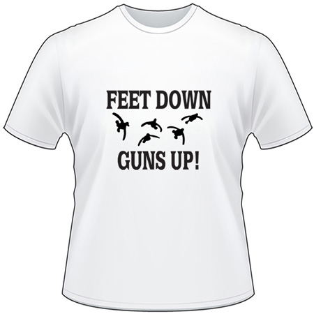 Feet Down Guns Up T-Shirt 2