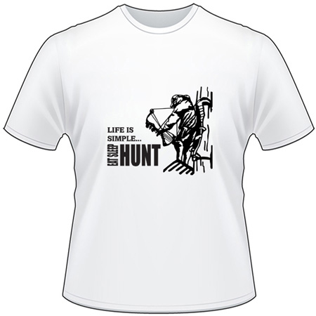 Life is Simple Eat Sleep Hunt Bowhunting T-Shirt