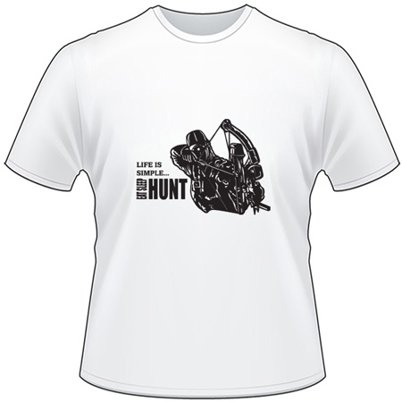 Life is Simple Eat Sleep Hunt Bowhunting T-Shirt 3