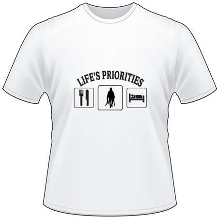 Lifes Priorities Eat Duck Hunt Sleep T-Shirt