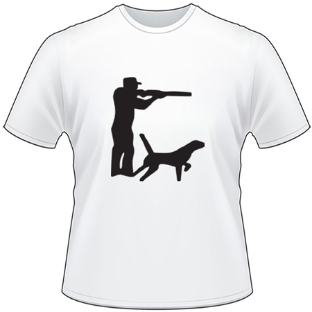 Man Hunting Duck with Dog T-Shirt