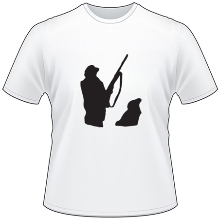 Man and Dog Duck Hunting T-Shirt 2